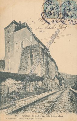Carte postale ancienne Chateau de Cadrieu — Cadrieu (Lot)