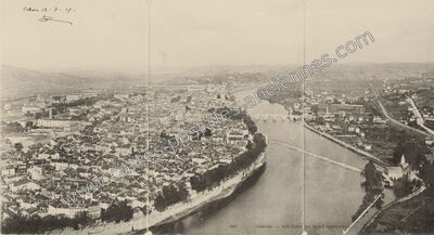 Carte postale ancienne Vue prise du Mont Saint-Cyr — Cahors (Lot)