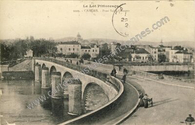 Carte postale ancienne Le Lot Pittoresque. Pont Saint-Georges — Cahors (Lot)
