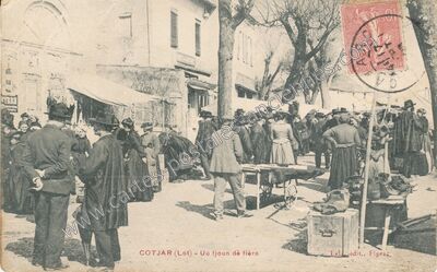 Carte postale ancienne Uù tjoun dè fièro — Cajarc (Lot)