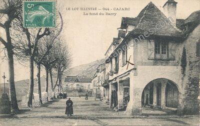 Carte postale ancienne Le fond du Barry — Cajarc (Lot)