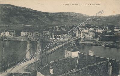 Carte postale ancienne Le Lot illustré — Cajarc (Lot)