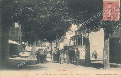 Carte postale ancienne Le Lot. Vallée du Lot. Le Tour de Ville — Cajarc (Lot)