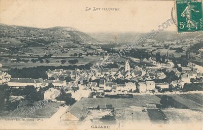 Carte postale ancienne Le Lot illustré — Cajarc (Lot)