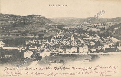 Carte postale ancienne Le Lot Illustré — Cajarc (Lot)