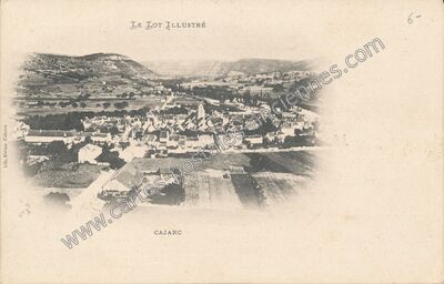 Carte postale ancienne Le Lot illustré — Cajarc (Lot)
