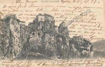 Carte postale ancienne Calvignac — Calvignac (Lot)