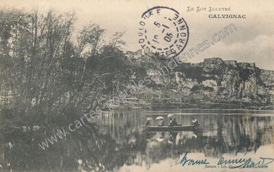 Carte postale ancienne Le Lot illustré — Calvignac (Lot)