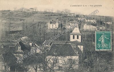 Carte postale ancienne Vue générale — Camburat (Lot)