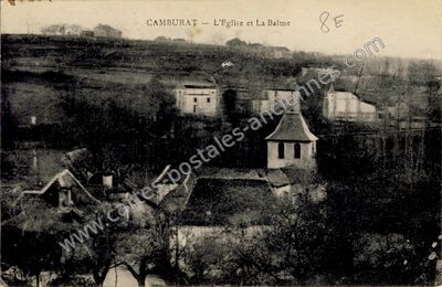 Carte postale ancienne L'Eglise et La Balme — Camburat (Lot)