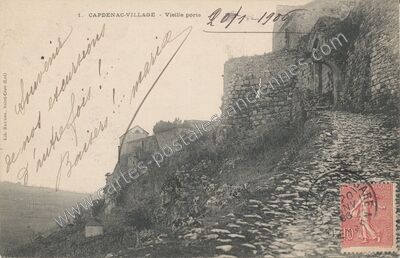 Carte postale ancienne Capdenac Village — Capdenac (Lot)