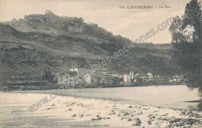 Carte postale ancienne Le Port — Capdenac (Lot)
