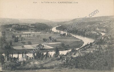 Carte postale ancienne La Vallée du Lot — Capdenac (Lot)