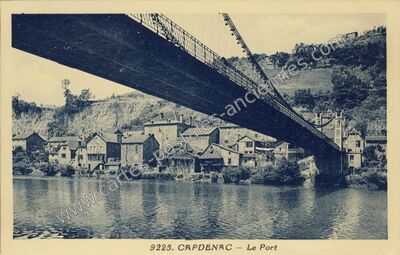 Carte postale ancienne Le Port — Capdenac (Lot)