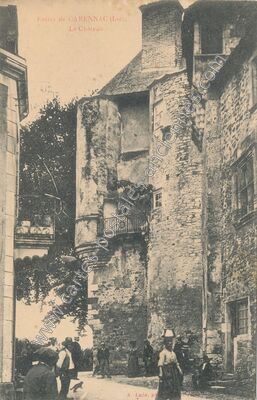 Carte postale ancienne Entrée du Château — Carennac (Lot)
