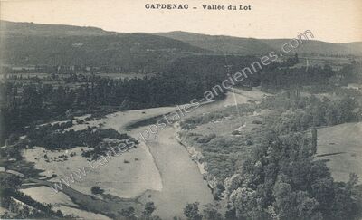 Carte postale ancienne Vallée du Lot — Capdenac (Lot)
