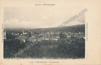 Carte postale ancienne Le Lo. Pittoresque — Cardaillac (Lot)
