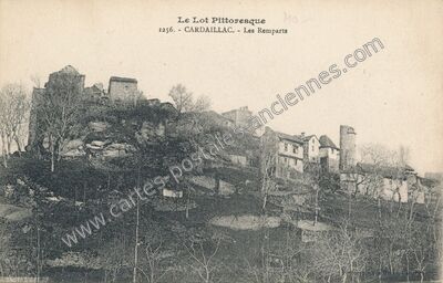 Carte postale ancienne Le Lot Pittoresque - Les Remparts — Cardaillac (Lot)
