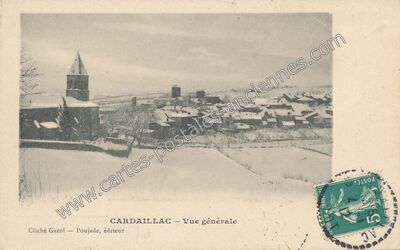 Carte postale ancienne Vue générale — Cardaillac (Lot)