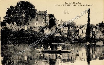 Carte postale ancienne Le Lot Illustré - Le Château — Carennac (Lot)