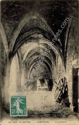 Carte postale ancienne Les Cloîtres — Carennac (Lot)