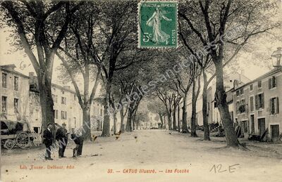 Carte postale ancienne Les Fossés — Catus (Lot)