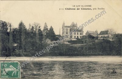 Carte postale ancienne Chateau de Cieurac — Cieurac (Lot)