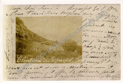 Carte postale ancienne Chateau de Roquefort — Corn (Lot)