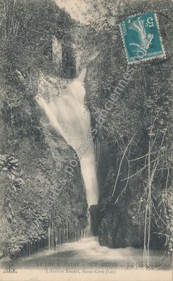 Carte postale ancienne La Cascade — Corn (Lot)