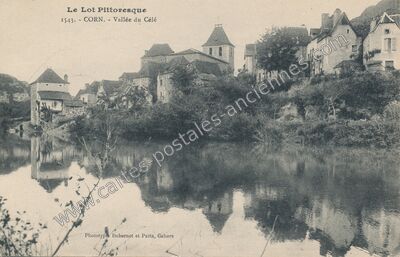 Carte postale ancienne Le Lot Pittoresque - Vallée du Célé — Corn (Lot)