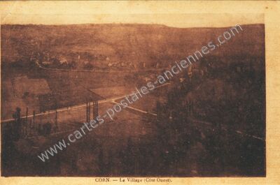 Carte postale ancienne Le Village (Côté Ouest) — Corn (Lot)
