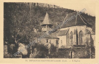 Carte postale ancienne Ispagnac — Espagnac-Sainte-Eulalie (Lot)