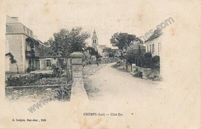 Carte postale ancienne Côté Est — Cremps (Lot)