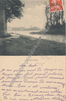 Carte postale ancienne Un joli coin — Cremps (Lot)