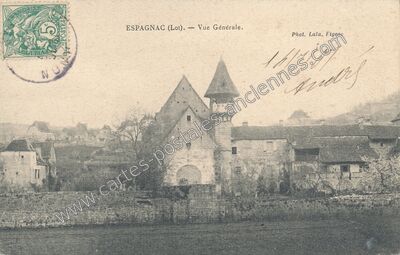 Carte postale ancienne Espagnac — Espagnac-Sainte-Eulalie (Lot)
