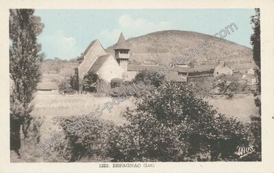Carte postale ancienne Espagnac — Espagnac-Sainte-Eulalie (Lot)