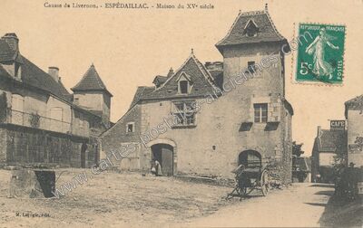 Carte postale ancienne Maison du XVe siècle — Espédaillac (Lot)