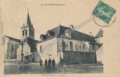 Carte postale ancienne Le Lot Pittoresque — Espédaillac (Lot)
