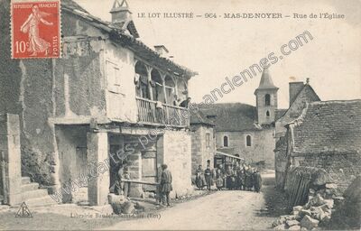 Carte postale ancienne Mas du Noyer — Faycelles (Lot)