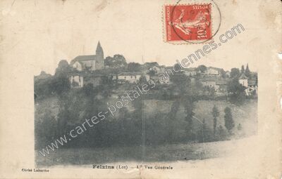 Carte postale ancienne L Vue Générale — Felzins (Lot)