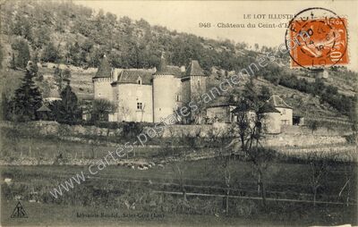Carte postale ancienne Ceint d'Eau — Figeac (Lot)