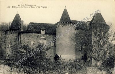 Carte postale ancienne Ceint d'Eau — Figeac (Lot)