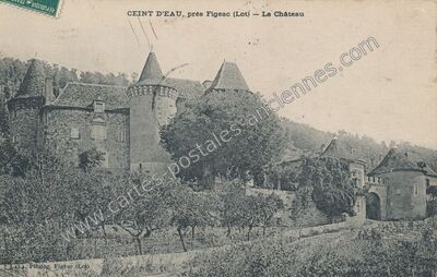 Carte postale ancienne Ceint d'Eau — Figeac (Lot)