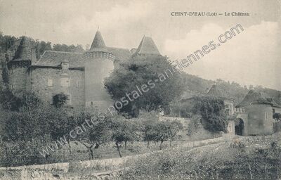 Carte postale ancienne Ceint d'Eau — Figeac (Lot)