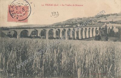 Carte postale ancienne Drauzou — Figeac (Lot)