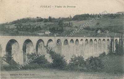 Carte postale ancienne Drauzou — Figeac (Lot)