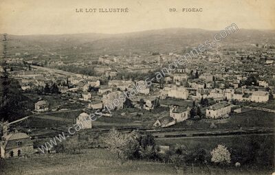 Carte postale ancienne Le Lot illustré — Figeac (Lot)