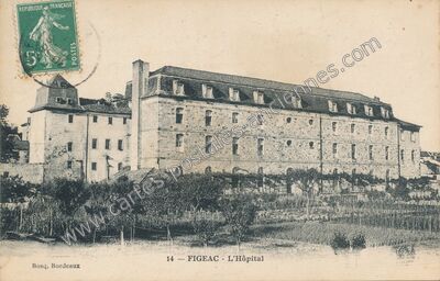 Carte postale ancienne L'Hôpital — Figeac (Lot)