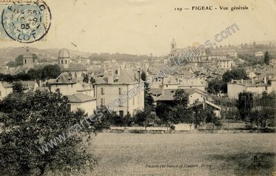 Carte postale ancienne Vue générale — Figeac (Lot)