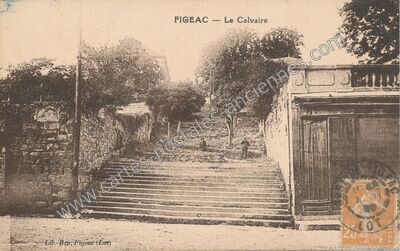 Carte postale ancienne Le Calvaire — Figeac (Lot)
